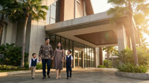 Gedung GBIS Sangkakala Balikpapan, gereja Pentakosta tertua di Kalimantan Timur yang berdiri sejak 1953 di Jl. Mayjend Sutoyo Balikpapan Tengah
