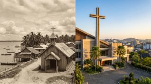 Sejarah masuknya Kekristenan ke Balikpapan sejak 1953 — gedung GBIS Sangkakala di Balikpapan Tengah, Kalimantan Timur