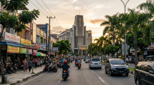 Gereja di Balikpapan Tengah — eksterior GBIS Sangkakala Jl. Mayjend Sutoyo pusat kota Balikpapan Kalimantan Timur